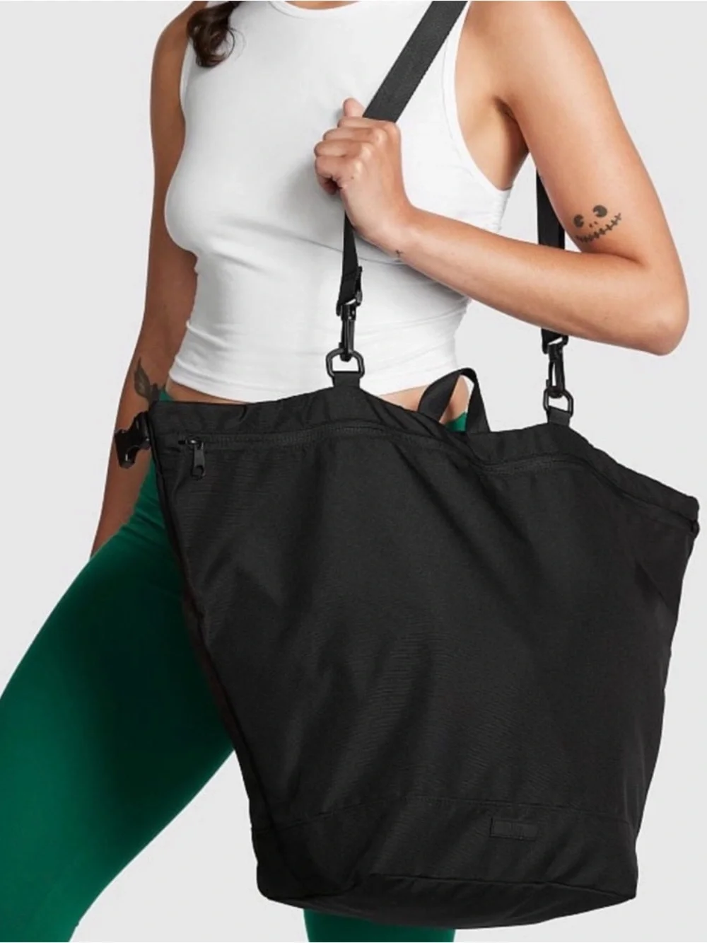 Convertible Black Backpack and tote bag